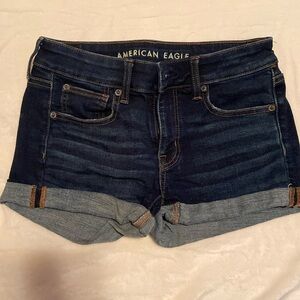 American eagle denim shortie shorts